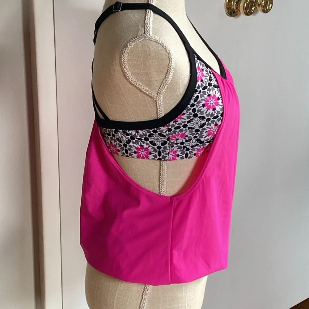 Tankini Top Padded Bra Size Medium Multiple Colors